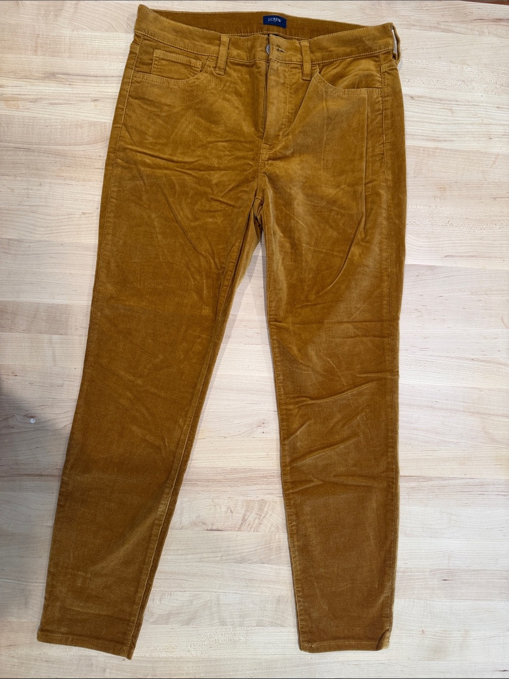 J. Crew Slim Corduroy Pants in Warm Brown